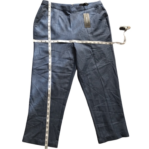 BCBGMaxAzria Blue Ankle Crop pants, Size 10 - Picture 10 of 11